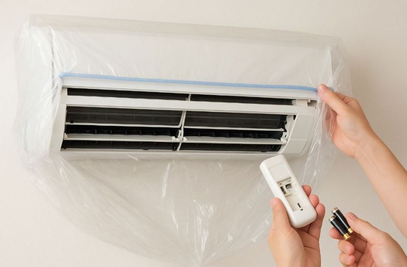 冬季冷氣保養必做！加裝防塵罩、取出電池為明年省下麻煩